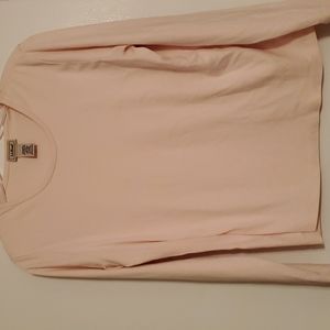 L.L.Bean light pink long sleeve top. Medium.